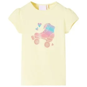 Camiseta infantil amarillo suave 116 de , Camisetas para niños - Ref: Foro24-10581, Precio: 8,24 €, Descuento: %