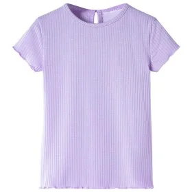 Camiseta infantil color lila 140 de , Camisetas para niños - Ref: Foro24-10878, Precio: 8,24 €, Descuento: %