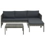 Set de muebles de jardín 3 pzas y cojines ratán sintético gris de vidaXL, Conjuntos de jardín - Ref: Foro24-44480, Precio: 30...