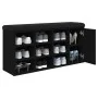 Schwarze Schuhbank aus Ingenieurholz 102x32x50 cm von , Bänke für Hallen und Lager - Ref: Foro24-835090, Preis: 87,94 €, Raba...