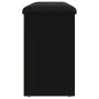 Schwarze Schuhbank aus Ingenieurholz 102x32x50 cm von , Bänke für Hallen und Lager - Ref: Foro24-835090, Preis: 87,94 €, Raba...