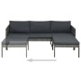 Set de muebles de jardín 3 pzas y cojines ratán sintético gris de vidaXL, Conjuntos de jardín - Ref: Foro24-44480, Precio: 30...