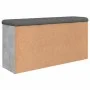 Banco zapatero madera de ingeniería gris hormigón 102x32x50 cm by , Benches for halls and storage - Ref: Foro24-835092, Price...