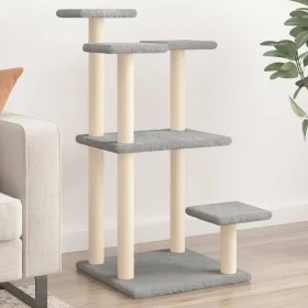 Postes rascadores para gatos con plataformas gris claro 98,5 cm de , Mobiliario para gatos - Ref: Foro24-172107, Precio: 42,0...