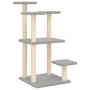 Postes rascadores para gatos con plataformas gris claro 98,5 cm de , Mobiliario para gatos - Ref: Foro24-172107, Precio: 42,5...