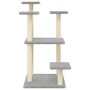Postes rascadores para gatos con plataformas gris claro 98,5 cm de , Mobiliario para gatos - Ref: Foro24-172107, Precio: 42,5...