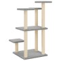 Postes rascadores para gatos con plataformas gris claro 98,5 cm de , Mobiliario para gatos - Ref: Foro24-172107, Precio: 42,5...