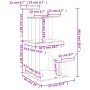 Postes rascadores para gatos con plataformas gris claro 98,5 cm de , Mobiliario para gatos - Ref: Foro24-172107, Precio: 42,5...