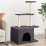 Rascador para gatos con postes de sisal gris oscuro 110 cm de , Mobiliario para gatos - Ref: Foro24-172105, Precio: 32,31 €, ...