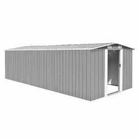 Gray metal garden shed 257x580x181 cm by vidaXL, Sheds - Ref: Foro24-143353, Price: 636,34 €, Discount: %