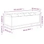Banco almacenaje madera ingeniería roble ahumado 102x42x46 cm by , Benches for halls and storage - Ref: Foro24-835086, Price:...
