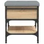 Banco zapatero madera de ingeniería roble Sonoma 42x42x45 cm de , Bancos para recibidores y almacenamiento - Ref: Foro24-8351...