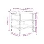 Banco zapatero madera de ingeniería roble Sonoma 42x42x45 cm de , Bancos para recibidores y almacenamiento - Ref: Foro24-8351...