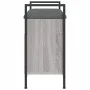 Banco zapatero madera de ingeniería gris Sonoma 65,5x32x57,5 cm de , Bancos para recibidores y almacenamiento - Ref: Foro24-8...