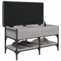 Banco zapatero madera de ingeniería gris Sonoma 82x42x45 cm by , Benches for halls and storage - Ref: Foro24-835195, Price: 7...