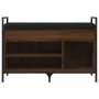 Banco zapatero madera de ingeniería marrón roble 85,5x32x57,5cm by , Benches for halls and storage - Ref: Foro24-835211, Pric...