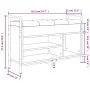 Banco zapatero madera de ingeniería marrón roble 85,5x32x57,5cm by , Benches for halls and storage - Ref: Foro24-835211, Pric...