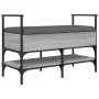 Banco zapatero madera de ingeniería gris Sonoma 85,5x42x57,5 cm by , Benches for halls and storage - Ref: Foro24-835232, Pric...
