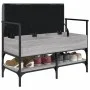 Banco zapatero madera de ingeniería gris Sonoma 85,5x42x57,5 cm by , Benches for halls and storage - Ref: Foro24-835232, Pric...