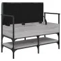 Banco zapatero madera de ingeniería gris Sonoma 85,5x42x57,5 cm by , Benches for halls and storage - Ref: Foro24-835232, Pric...