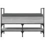 Banco zapatero madera de ingeniería gris Sonoma 85,5x42x57,5 cm by , Benches for halls and storage - Ref: Foro24-835232, Pric...