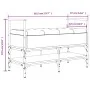 Banco zapatero madera de ingeniería gris Sonoma 85,5x42x57,5 cm by , Benches for halls and storage - Ref: Foro24-835232, Pric...