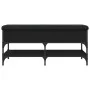 Banco zapatero madera de ingeniería negro 102x42x45 cm by , Benches for halls and storage - Ref: Foro24-835197, Price: 88,34 ...