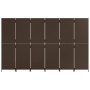Biombo de 6 paneles ratán sintético marrón de , Divisores de ambientes - Ref: Foro24-365353, Precio: 229,85 €, Descuento: %