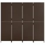 Biombo de 4 paneles ratán sintético marrón de , Divisores de ambientes - Ref: Foro24-365345, Precio: 186,41 €, Descuento: %