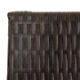 Biombo de 4 paneles ratán sintético marrón de , Divisores de ambientes - Ref: Foro24-365345, Precio: 186,41 €, Descuento: %