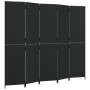 Biombo de 5 paneles ratán sintético negro de , Divisores de ambientes - Ref: Foro24-365364, Precio: 198,15 €, Descuento: %