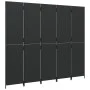 Biombo de 5 paneles ratán sintético negro de , Divisores de ambientes - Ref: Foro24-365364, Precio: 193,08 €, Descuento: %