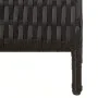 Biombo de 5 paneles ratán sintético negro de , Divisores de ambientes - Ref: Foro24-365364, Precio: 193,08 €, Descuento: %