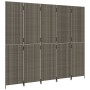 Biombo de 5 paneles ratán sintético gris de , Divisores de ambientes - Ref: Foro24-365366, Precio: 205,55 €, Descuento: %