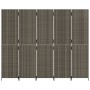 Biombo de 5 paneles ratán sintético gris de , Divisores de ambientes - Ref: Foro24-365366, Precio: 205,55 €, Descuento: %