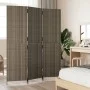 Biombo de 3 paneles ratán sintético gris de , Divisores de ambientes - Ref: Foro24-365358, Precio: 175,97 €, Descuento: %