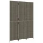 Biombo de 3 paneles ratán sintético gris de , Divisores de ambientes - Ref: Foro24-365358, Precio: 175,97 €, Descuento: %