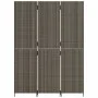 Biombo de 3 paneles ratán sintético gris de , Divisores de ambientes - Ref: Foro24-365358, Precio: 175,97 €, Descuento: %