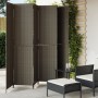 Biombo de 6 paneles ratán sintético gris de , Divisores de ambientes - Ref: Foro24-365370, Precio: 257,46 €, Descuento: %