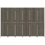 Biombo de 6 paneles ratán sintético gris de , Divisores de ambientes - Ref: Foro24-365370, Precio: 252,60 €, Descuento: %