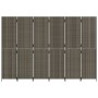 Biombo de 6 paneles ratán sintético gris de , Divisores de ambientes - Ref: Foro24-365370, Precio: 257,46 €, Descuento: %