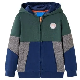 Sudadera infantil con capucha y cremallera verde oscuro 104 by , Kids T-shirts - Ref: Foro24-13085, Price: 13,87 €, Discount: %