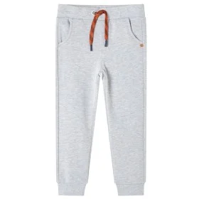 Pantalones de chándal infantiles gris mélange 140 de , Pantalones de niños - Ref: Foro24-12803, Precio: 10,31 €, Descuento: %