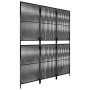 Biombo de 3 paneles ratán sintético negro de , Divisores de ambientes - Ref: Foro24-365372, Precio: 95,25 €, Descuento: %
