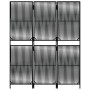 Biombo de 3 paneles ratán sintético negro de , Divisores de ambientes - Ref: Foro24-365372, Precio: 95,25 €, Descuento: %
