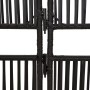 Biombo de 3 paneles ratán sintético negro de , Divisores de ambientes - Ref: Foro24-365372, Precio: 95,25 €, Descuento: %