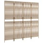 Biombo de 4 paneles ratán sintético beige de , Divisores de ambientes - Ref: Foro24-365379, Precio: 119,68 €, Descuento: %