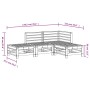 Juego de muebles de jardín 4 piezas madera maciza de pino de , Conjuntos de jardín - Ref: Foro24-3186501, Precio: 215,82 €, D...
