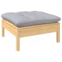 Juego de muebles de jardín 10 pzas y cojines madera pino gris de , Conjuntos de jardín - Ref: Foro24-3097108, Precio: 773,02 ...