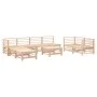 Set de mesa y taburetes altos jardín 9 pzas madera maciza pino de , Conjuntos de jardín - Ref: Foro24-3186298, Precio: 486,83...